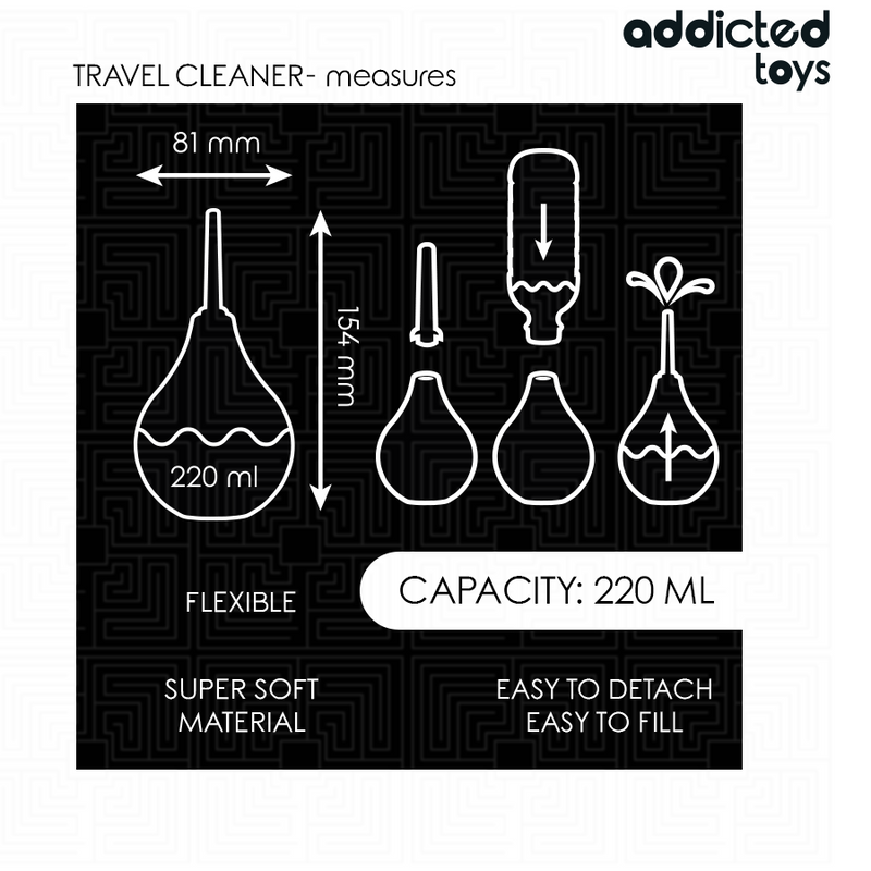 Addicted toys - detergente anale da viaggio taglia l 220 ml