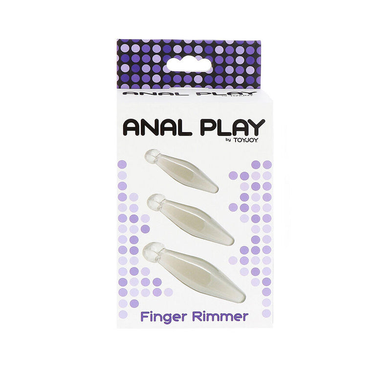 Toyjoy - gioco anale finger rimmer 3 pezzi trasparente