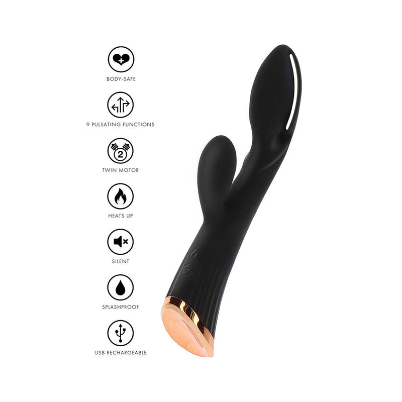 Toyjoy - vibratore stimolatore clitorideo intenso ivy cassia xtra nero