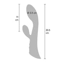 Toyjoy - vibratore stimolatore clitorideo intenso ivy cassia xtra nero