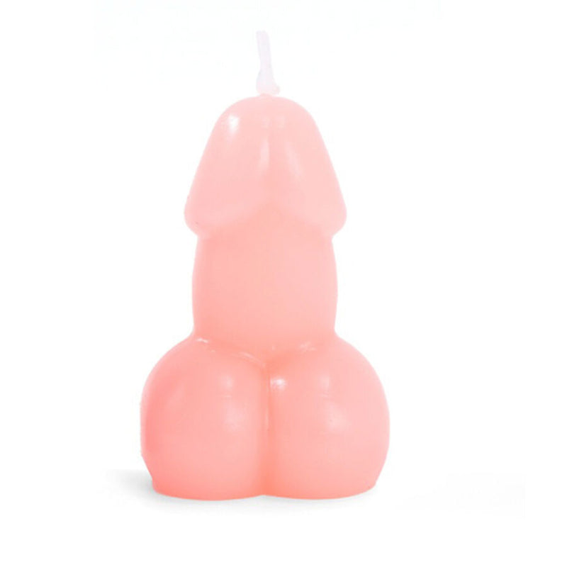 Diablo picante - candela a forma di pene di colore rosa