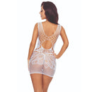 Passion - bs111 bodystocking pizzo bianco
