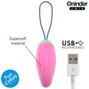 Oninder cute - uovo vibro-rotante in silicone 360° per amore e piacere - app gratuita in tutto il mondo