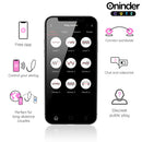 Oninder cute - uovo vibro-rotante in silicone 360° per amore e piacere - app gratuita in tutto il mondo