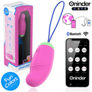 Oninder cute - uovo vibro-rotante in silicone 360° per amore e piacere - app gratuita in tutto il mondo