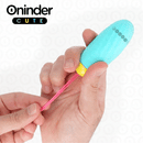 Oninder cute - uovo vibro-rotante in silicone con gemma per amore e piacere - app gratuita in tutto il mondo
