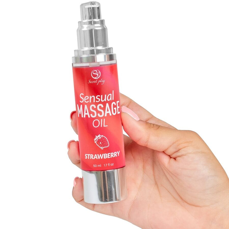 Secretplay - olio per massaggi alla fragola