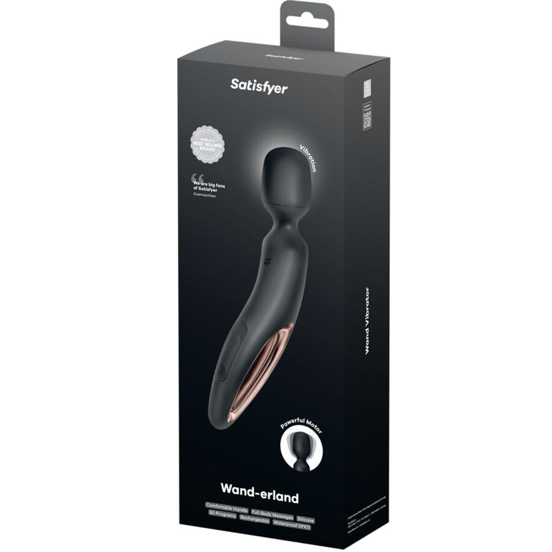 Satisfyer - wand erland massaggiatore vibrante nero