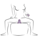 Rocks-off - vibratore viola ruby glow da sedere