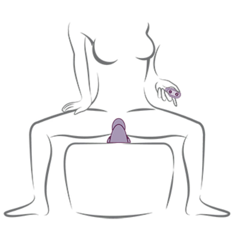 Rocks-off - vibratore viola ruby glow da sedere