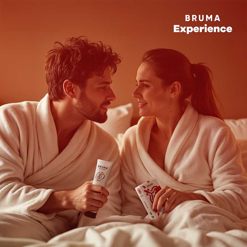 Bruma xperience - kit tentazione dolce alla fragola con potenziatore di orgasmo