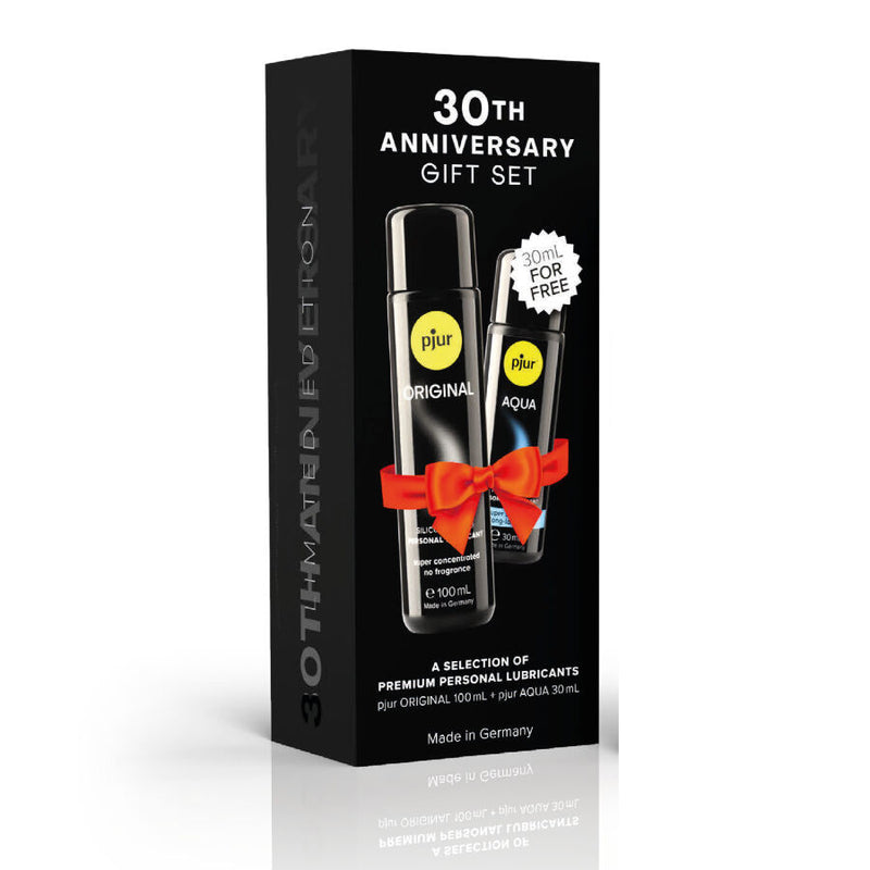 Pjur - cofanetto 30° anniversario pjur original 100 ml + pjur aqua 30 ml in regalo