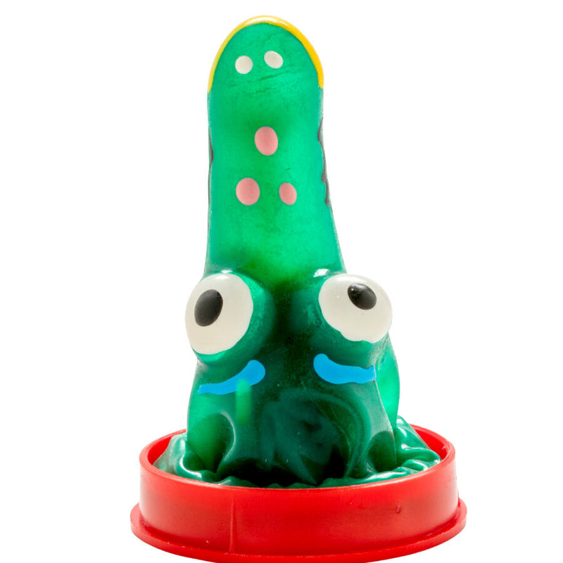 Condomerie - preservativi novità dipinti a mano modello coccodrillo 1