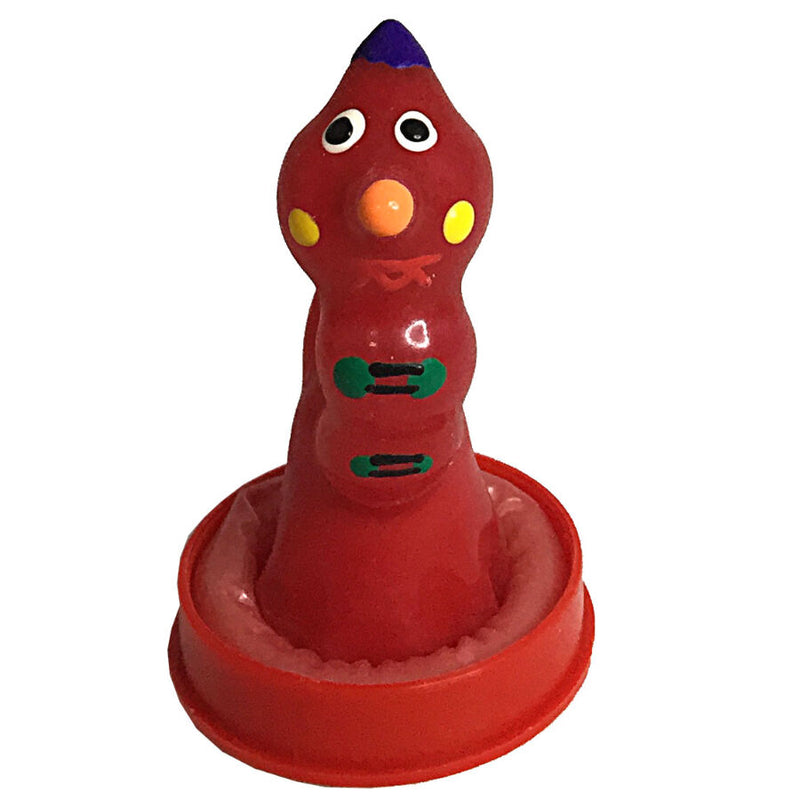 Condomerie - preservativi novità dipinti a mano worm