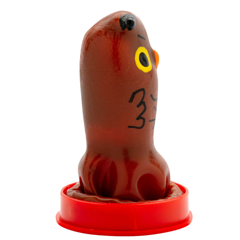 Condomerie - preservativi novità dipinti a mano gufo