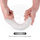 Cock miller - dildo con ventosa, luci e vibrazione con telecomando bianco 20,5 cm