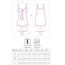 Livco corsetti fashion - luise 1710 babydoll + perizoma nero xl