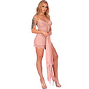 Livco corsetti fashion - hyeona 1710 babydoll + perizoma rosa xl
