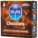 Skins - preservativi premium al cioccolato confezione da 4