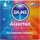 Skins - confezione da 4 preservativi assortiti premium