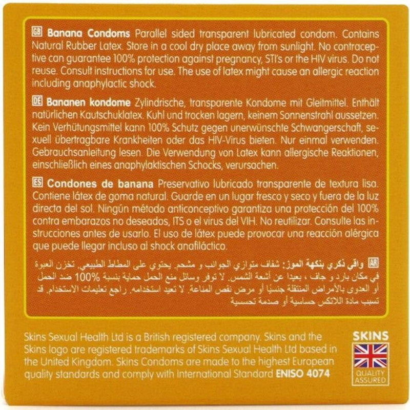 Skins - preservativi banana premium confezione da 4