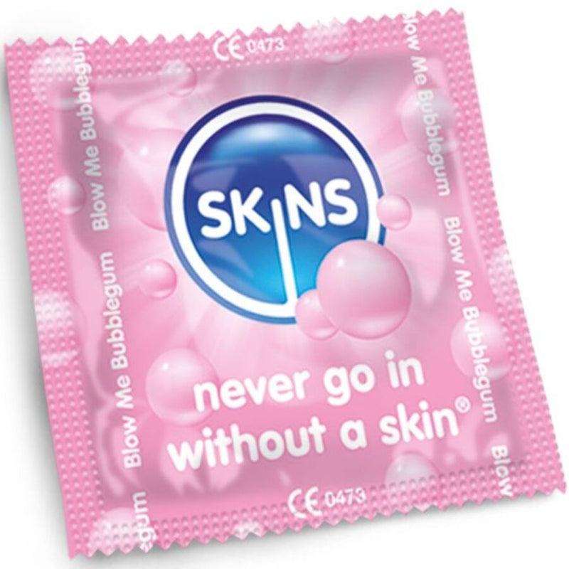 Skins - bubblegum premium condom confezione da 4