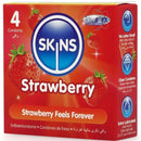 Skins - preservativi premium alla fragola confezione da 4