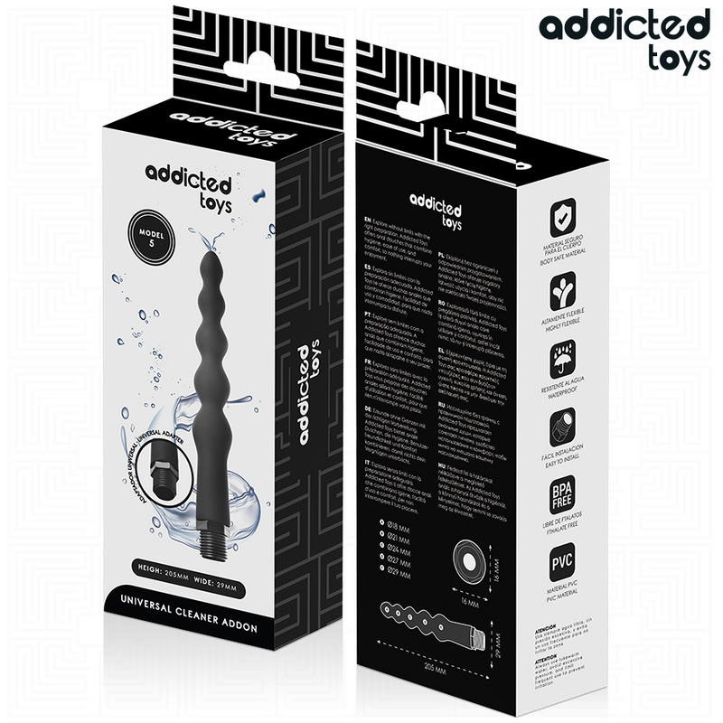 Addicted toys - pulitore anale con adattatore universale modello 5