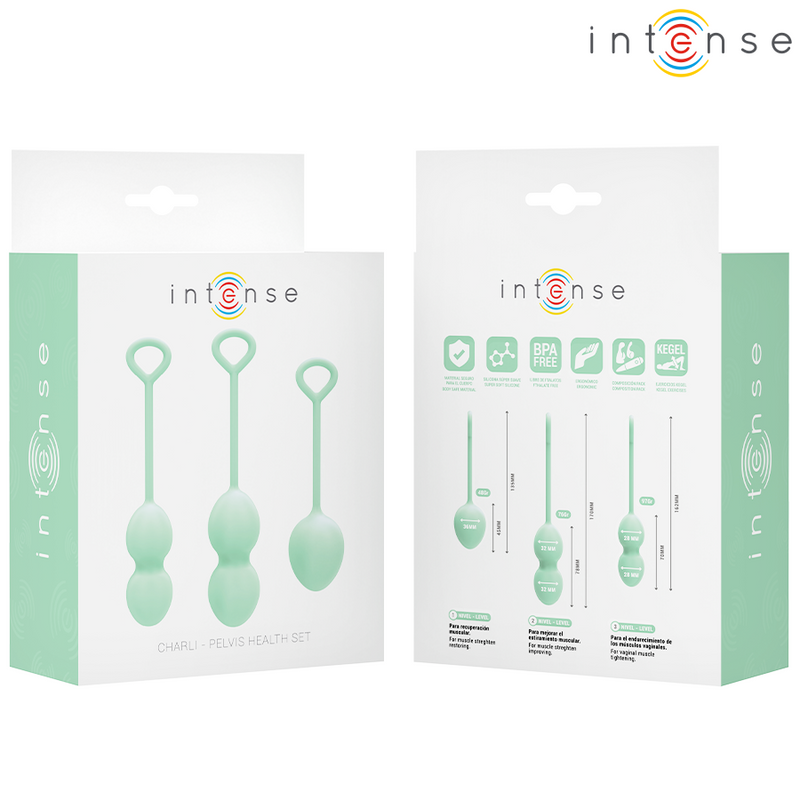 Intense - kit palline kegel charli verde chiaro