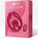 Snail vibe - gizi duo stimolatore di coppia telecomando bordeaux
