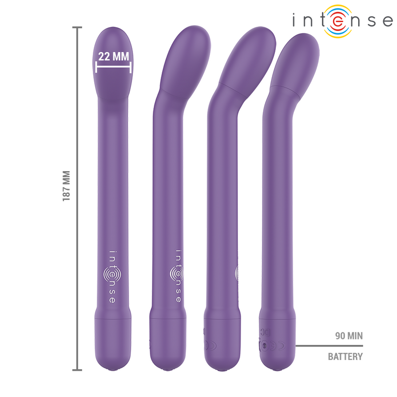 Intense - karlie stimolatore punto g ricaricabile viola