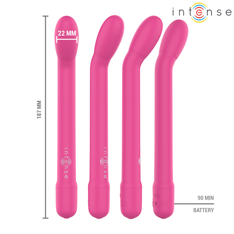 Intense - karlie stimolatore punto g ricaricabile rosa