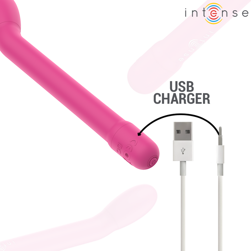 Intense - karlie stimolatore punto g ricaricabile rosa