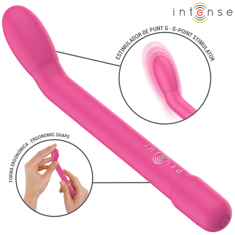Intense - karlie stimolatore punto g ricaricabile rosa
