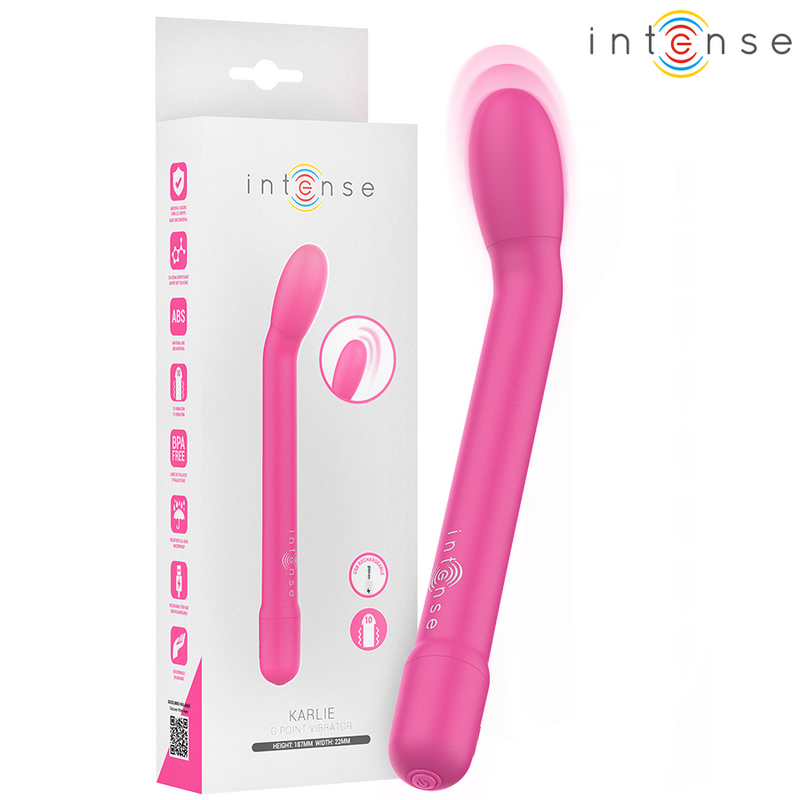 Intense - karlie stimolatore punto g ricaricabile rosa
