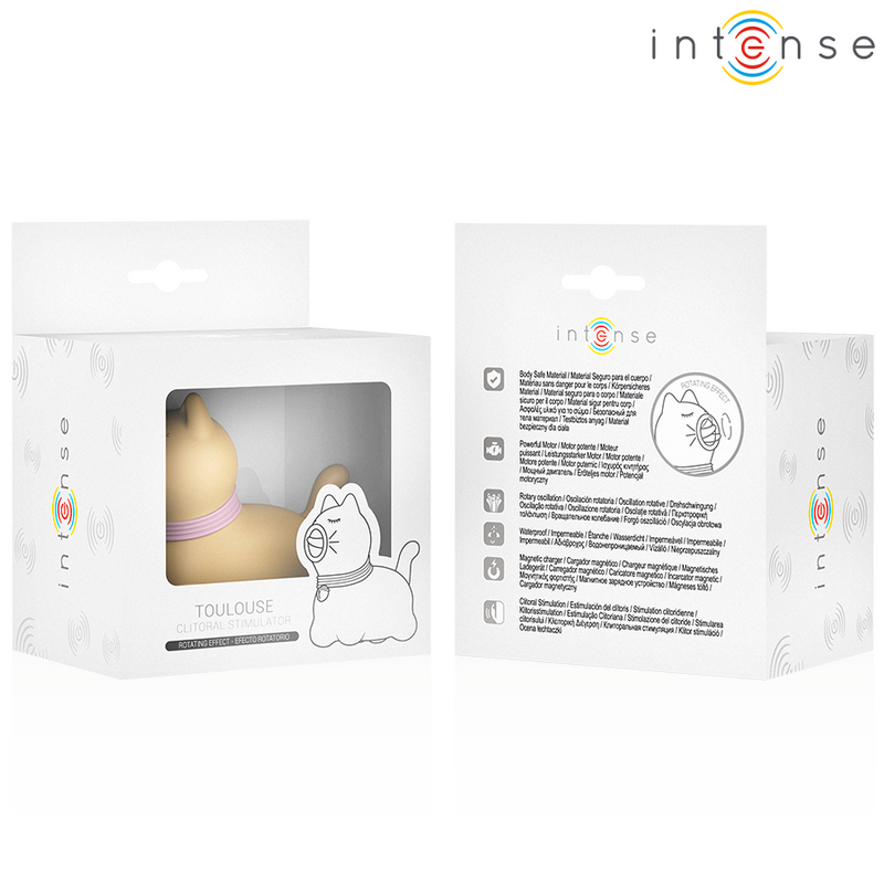 Intense - stimolatore tolosa con lingua rotante a 360° giallo
