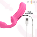 Intense - amy doppio vibratore 20 cm rosa telecomando