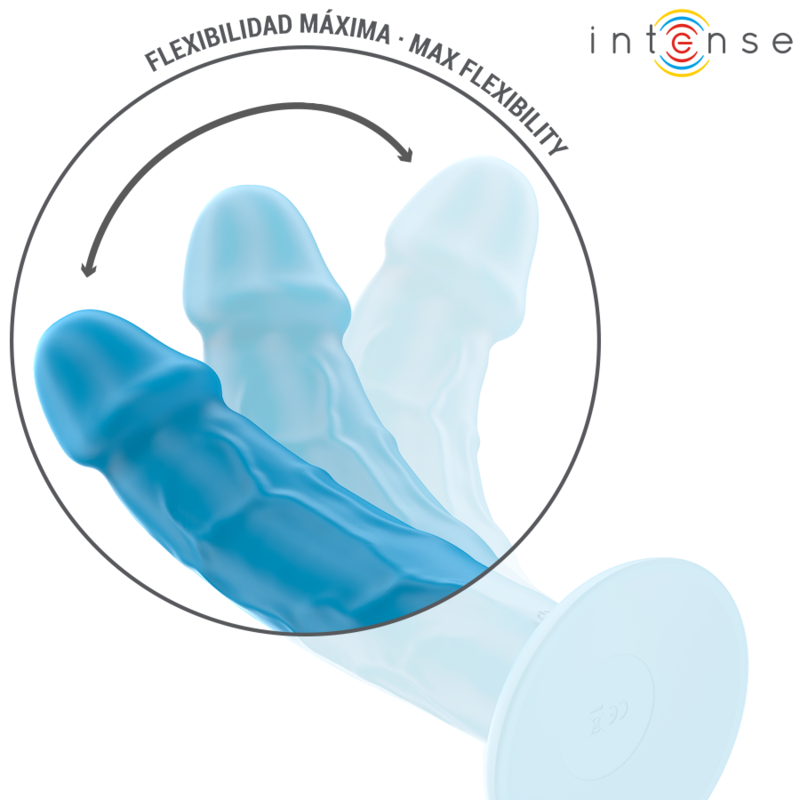 Intense - phoebe vibratore realistico 10 vibrazioni telecomando blu