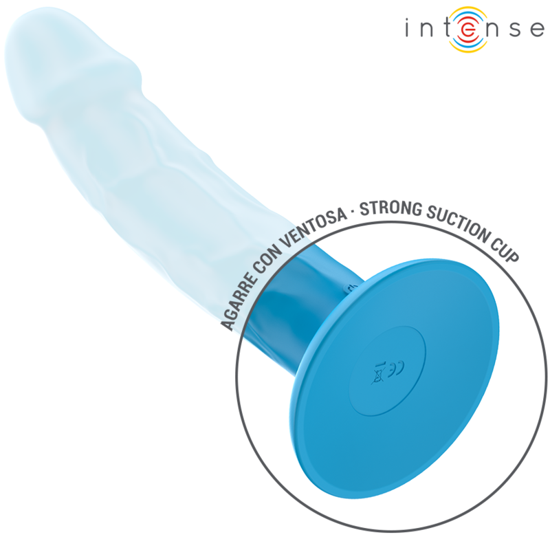 Intense - phoebe vibratore realistico 10 vibrazioni telecomando blu
