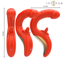 Intense - paulina vibratore e stimolatore a forma di u rosso