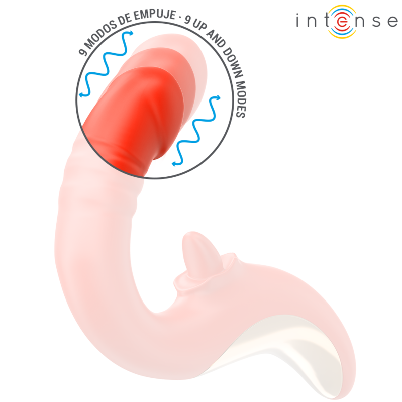 Intense - paulina vibratore e stimolatore a forma di u rosso