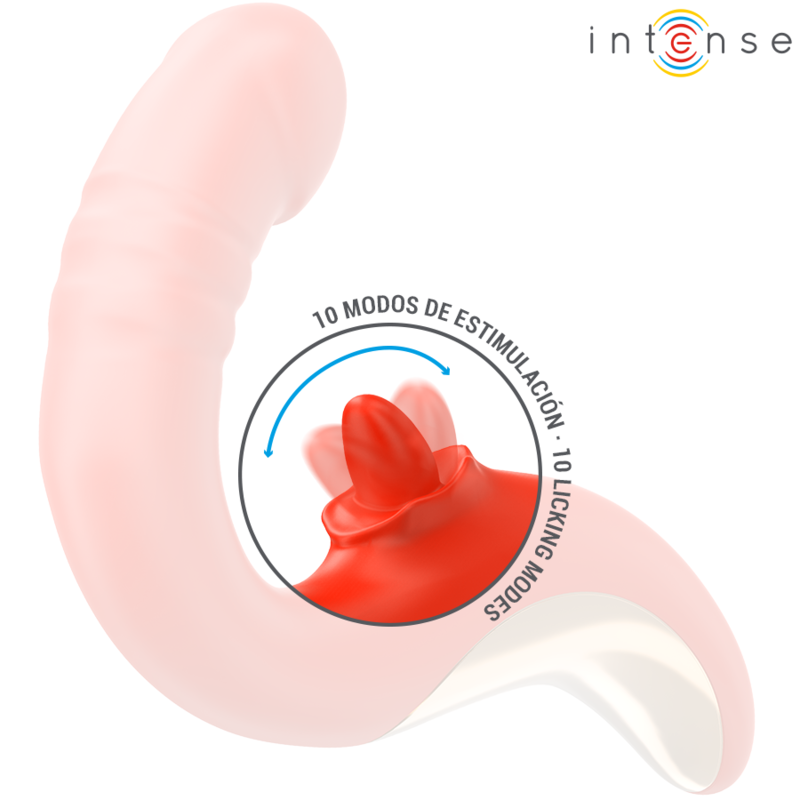 Intense - paulina vibratore e stimolatore a forma di u rosso