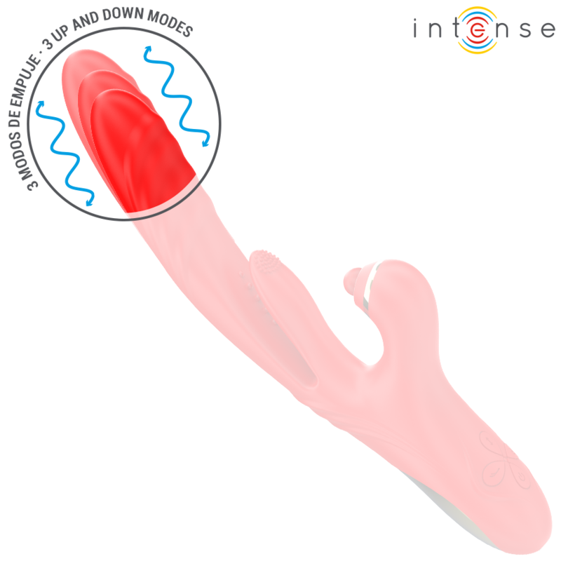 Intense - vibratore multifunzione rosalia 3 in 1 rosso