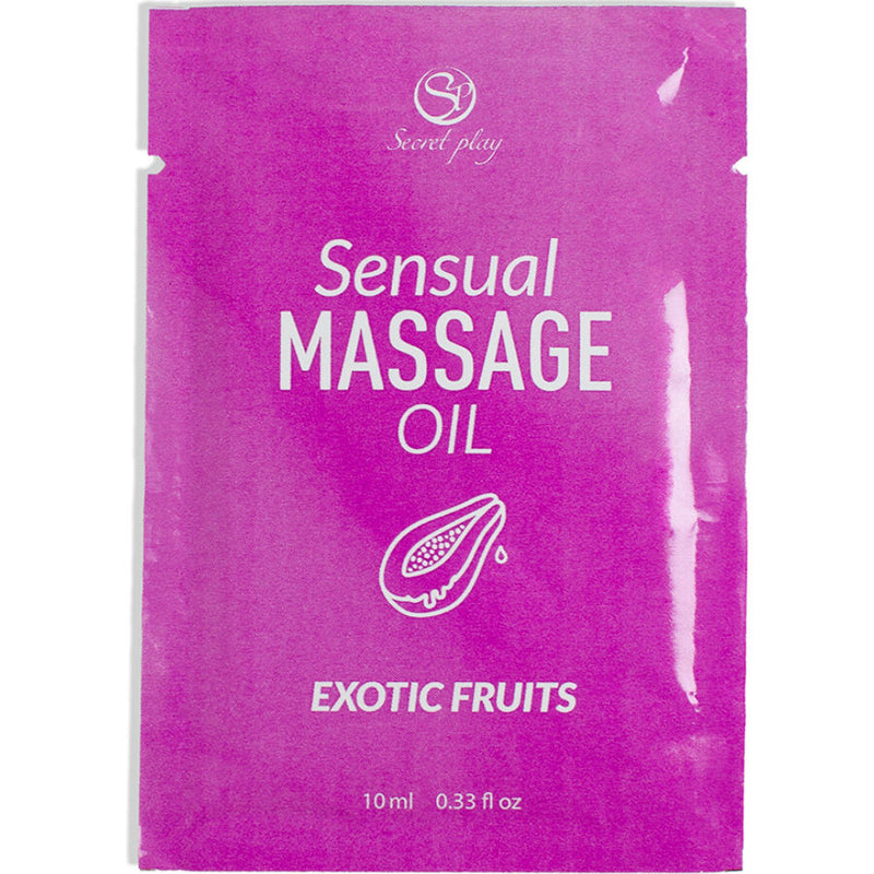 Secretplay - olio da massaggio monodose ai frutti esotici 10 ml