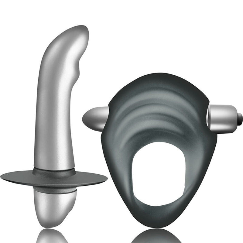 Climaximum - entice kit anello per il pene + vibratore per la prostata per principianti