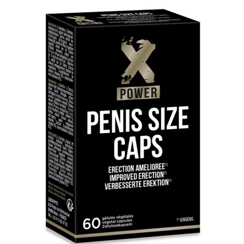 Xpower - cappucci di dimensioni del pene per erezioni migliorate 60 cap