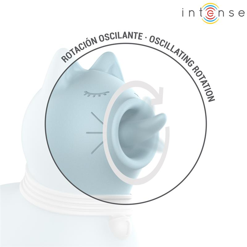 Intense - stimolatore duchess con lingua rotante 360º blu