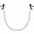 Kink - morsetti per capezzoli a catena piatta argento 34 cm