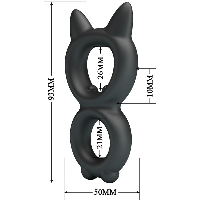 Crazy bull - toran doppio anello in silicone modello 20