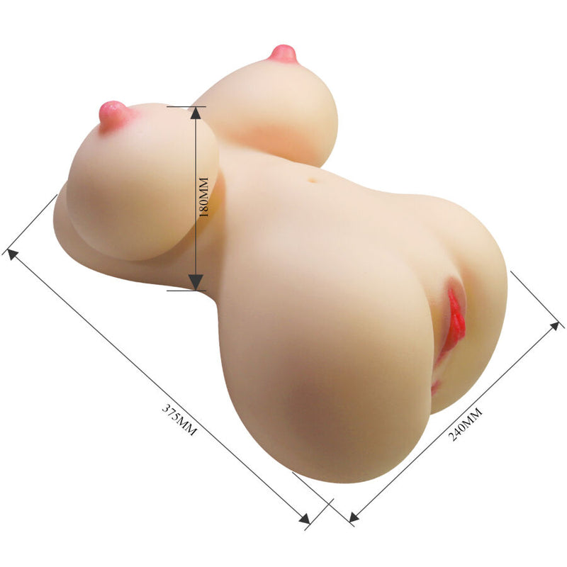 Crazy bull - fiona torso femminile realistico vagina e anale 7,1 kg